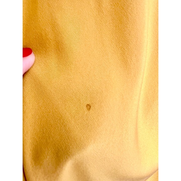 Revolve Spaghetti Strap Satin Cowl Neck Elegant Maxi Dress Yellow Women's M - Picture 6 of 6